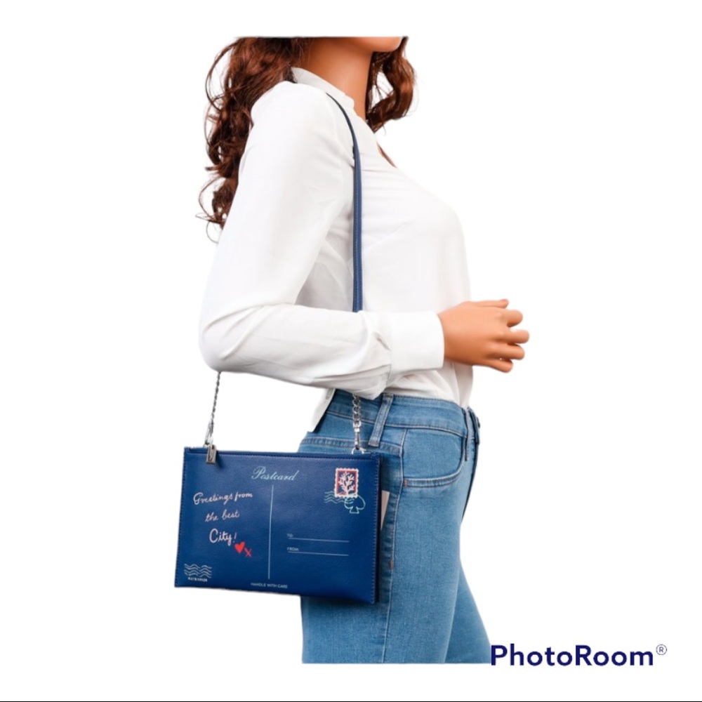 🔴 Kate Spade Postcard Crossbody blue